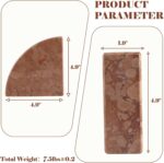Karibiber Marble Bookend for Shelves, Non-Skid Bookends for Heavy Books, Heavy D... - Image 5