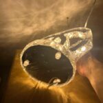 K9 Crystal Bedside Table Lamp, LED Wedding Decorative Mirror Desk Lamp, Luxury M... - Image 3