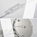 K9 Crystal Bedside Table Lamp, LED Wedding Decorative Mirror Desk Lamp, Luxury M... - Image 5