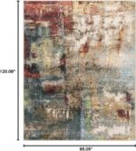 Lahome Modern Abstract Living Room Rug 8x10, Washable 8x10 Area Rugs for Bedroom... - Image 3