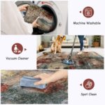 Lahome Modern Abstract Living Room Rug 8x10, Washable 8x10 Area Rugs for Bedroom... - Image 5