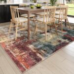 Lahome Modern Abstract Living Room Rug 8x10, Washable 8x10 Area Rugs for Bedroom... - Image 6