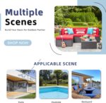 Vongrasig 5 Pieces Small Patio Furniture Sets, All-Weather Outdoor Sectional Pat... - Image 6