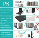 Wall Bookshelf Black Gold Floating Shelves Pine Wood Large 31.5×7.87 Inch Floati... - Image 7