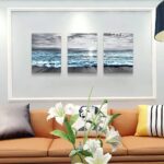 DZRWUBHS Wall Decorations For 3 Piece Framed Canvas Art Bedroom Office Decor Bla... - Image 4