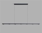 Minimalist Modern Long Strip Chandelier Nordic Light Luxury Lens Pendant Light R... - Image 8