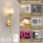 DORESshop Battery Operated Wall Sconce Set of 2, Wireless Wall Light, 15 Color R... - Image 3