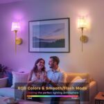 DORESshop Battery Operated Wall Sconce Set of 2, Wireless Wall Light, 15 Color R... - Image 4