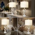 Scenekoy Sculptural Resin Table Lamp Set of 2 with USB Ports for Bedroom Living ... - Image 6