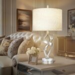 Scenekoy Sculptural Resin Table Lamp Set of 2 with USB Ports for Bedroom Living ... - Image 7