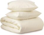 Pure Mulberry Silk 16 Momme Duvet Cover Set - 3 Piece Set - King Brown Solid - 1... - Image 3