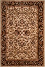 SAFAVIEH Persian Legend Collection Area Rug - 6' x 9', Ivory & Black, Handmade T... - Image 4