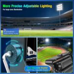 ledmo 500W Dimmable Led High Mast Stadium Light, 75000LM Super Bright Outdoor Ar... - Image 3
