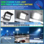 ledmo 500W Dimmable Led High Mast Stadium Light, 75000LM Super Bright Outdoor Ar... - Image 4