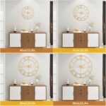 1st owned Large Wall Clock Silent Non-Ticking Roman Numerals Vintage Battery Ope... - Image 4