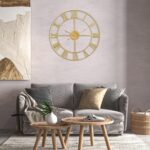 1st owned Large Wall Clock Silent Non-Ticking Roman Numerals Vintage Battery Ope... - Image 5