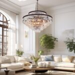6-Tier Large Gold Crystal Chandeliers 31" Modern Luxury Chandeliers for Staircas... - Image 3
