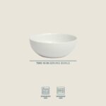 Gibson Home Extra Large Serving Bowls Set of 2-100 oz 10-Inch White Porcelain Sa... - Image 3