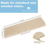 Oak Valley Designs Rounded Bullnose Carpet Stair Treads - Anti Slip Indoor Stai... - Image 3