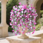8PCS Artificial Morning Glory Vine - Hanging UV Resistant Plastic Flowers for Ho... - Image 6