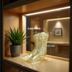Gold Cowboy Boot Figurine, Western Boot Sculpture Resin, Luxury Country Decor, V... - Image 4