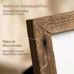 Afuly 5x7 Picture Frame Rusitc Photo Frame Solid Wood Frames with Real Glass Dis... - Image 4