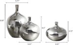 Madison Park Signature Ansen Ceramic Handmade Vase Set Home Décor - Metallic Acc... - Image 4