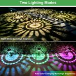 Nupostai Bright Solar Pathway Lights 2 Pack, Color Changing + Warm White LED, IP... - Image 3