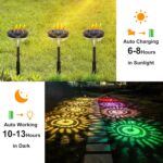 Nupostai Bright Solar Pathway Lights 2 Pack, Color Changing + Warm White LED, IP... - Image 4