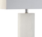 JONATHAN Y 27" White Alabaster and Crystal LED Table Lamp, Modern Glam Nightstan... - Image 6