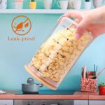 Glass Storage Containers with Lids,Glass Jars with Bamboo Lids, Canisters Set fo... - Image 6