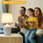 Sucolite 16'' Table Lamps Set of 2, Bedside Nightstand Lamps for Bedroom Kid’s R... - Image 6