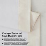HPD Half Price Drapes Faux Silk Blackout Curtains 108 Inches Long for Bedroom & ... - Image 3