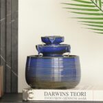 Outdoor and Indoor Water Feature Fountain Waterfall Tabletop Desktop mini Cerami... - Image 4