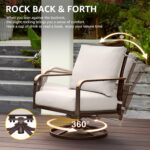 NATURAL EXPRESSIONS 5 Piece Outdoor Patio Dining Sets, 4pcs Swivel Dining Chairs... - Image 6
