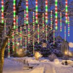 24 Tubes Meteor Shower Lights, Outdoor Icicles Christmas Decor, 12 Inch 864 LED ... - Image 3