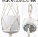 Macrame Plant Hanger - Fits 4 to 13 inches Pots for Indoor Outdoor, 34"/41"/46" ... - Image 3