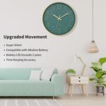 Foxtop Modern Wall Clock 12 Inch Silent Non Ticking Battery Operated Round Quart... - Image 4