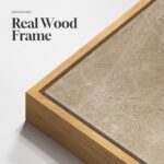 Long Narrow Framed Neutral Abstract Vertical Wall Art Set of 2, Oversized Modern... - Image 4