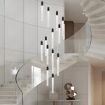 GEADI Modern LED High Ceiling Chandelier with Remote Control,16 Lights Crystal F... - Image 9