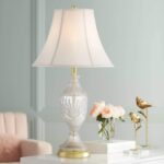 Regency Hill Traditional Glam Style Table Lamp 26.5" High Cut Glass Urn Brass Go... - Image 3