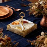 Chip and Dip Serving Set, 4 Detachable dip Bowls, nut Plates for appetizers, Fru... - Image 14