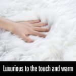 LOCHAS Soft Fluffy Faux Fur Rugs for Bedroom Bedside Rug 3x5 Feet, Washable, Fur... - Image 5