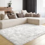 LOCHAS Soft Fluffy Faux Fur Rugs for Bedroom Bedside Rug 3x5 Feet, Washable, Fur... - Image 6