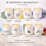 Scented Candles for Home, 8 Pack Soy Wax Gift Set for Women, Aromatherapy Candle... - Image 3