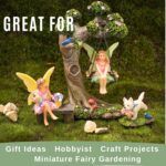 PRETMANNS Fairies for Fairy Garden Outdoor - Miniature Fairy Figurines Set with ... - Image 7