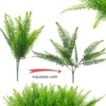 lovemoon 12 Pcs Fake Ferns for Outdoors UV Resistant Faux Fern Plants, Artificia... - Image 5