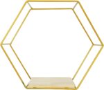 3 Pieces Hexagon Floating Shelves, Hexagon Wall Shelves, Gold Metal Wall Shelves... - Image 4
