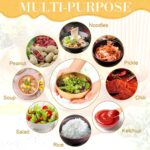 Nuogo 10 Pcs Gold Bowls 5.9 Inch Stainless Steel Mixing Bowls Decorative Estheti... - Image 5
