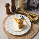 120PCS Ivory White Plastic Plates, Heavy Duty Disposable Party Plate with Gold R... - Image 4